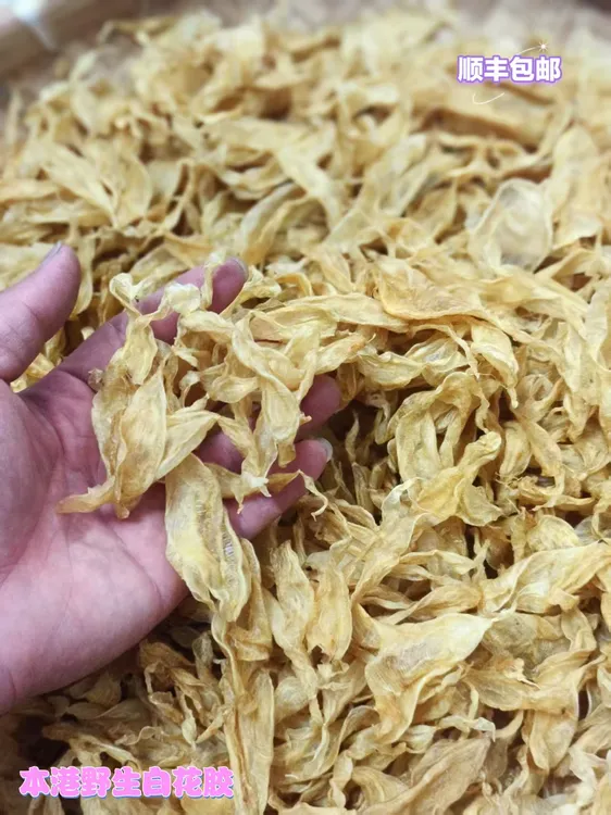 白花胶野生白花胶送礼滋补品备孕产后月子胶 煲汤炖奶0腥味