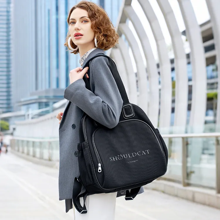 时尚大容量女士通勤包轻便休闲旅行包多功能单肩包便携妈咪双肩包