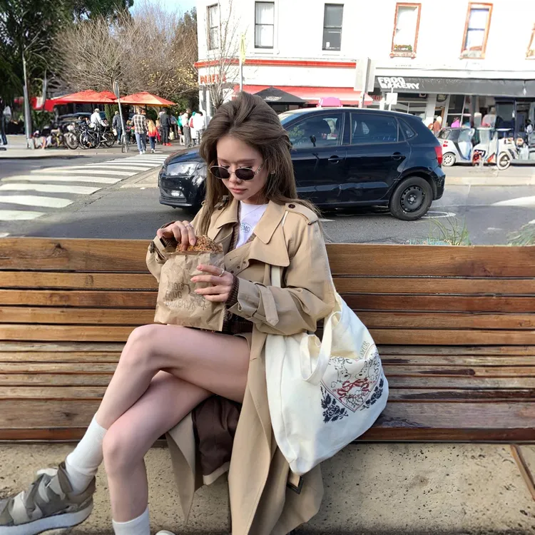 入秋开场券！英伦风定制高品质小个子气质风衣外套女款 秋季中长款