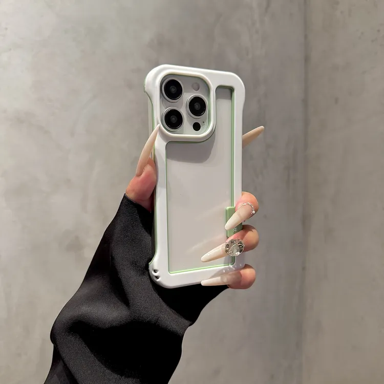 适用苹果16镂空无边框新款手机壳iphone15promax透气散热14防摔13