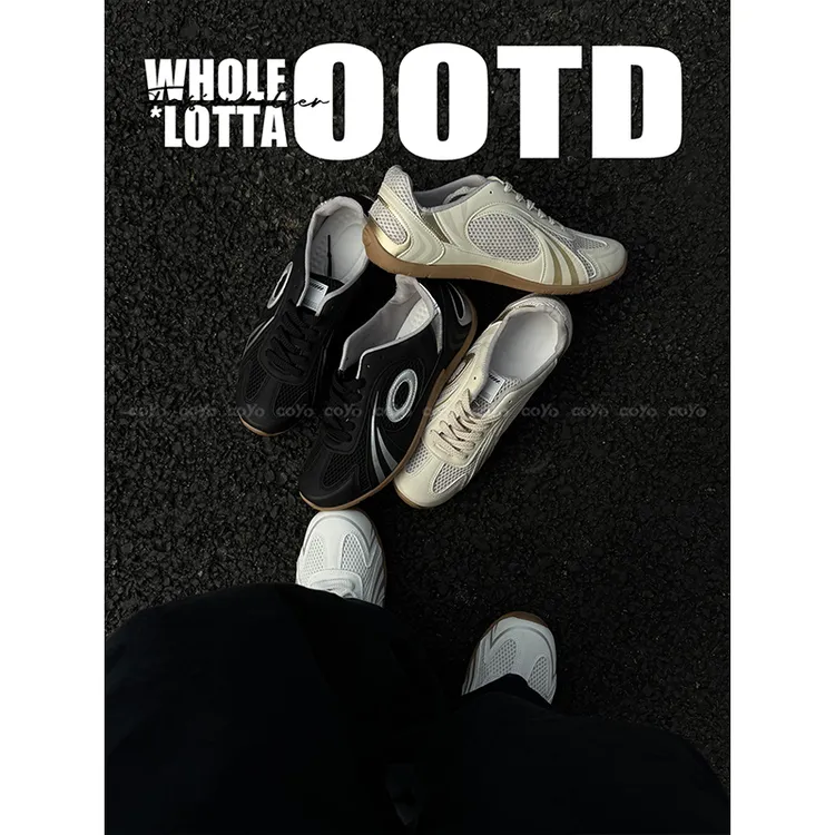 aoyo 25SS德训鞋男夏季阿甘鞋情侣厚底运动休闲板鞋复古百搭潮鞋