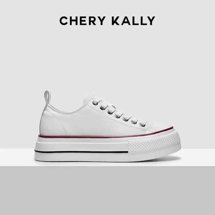 【田曦薇同款】明星同款鞋女款休闲女鞋板鞋百搭真皮鞋961XB5082