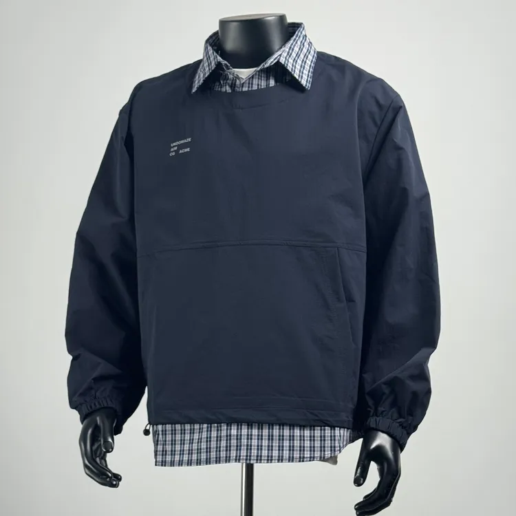 300斤特大码秋季2025格子拼接翻领卫衣男日系宽松潮牌假二件衬衫2