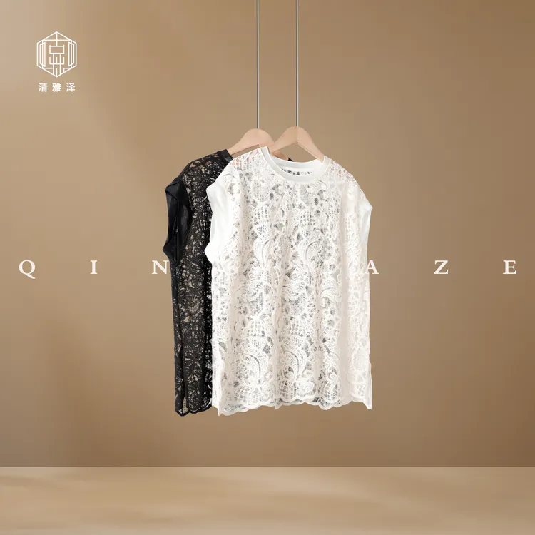 绝美小包袖！重工蕾丝钉珠新中式短袖！GZ5781