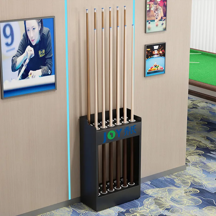 高档台球杆放置架桌球杆架球房公杆架高尔夫球杆放置架高端吊杆架