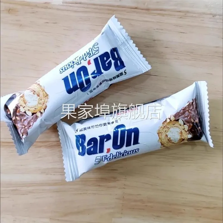 韩世花生巧克力棒180g休闲零食年货