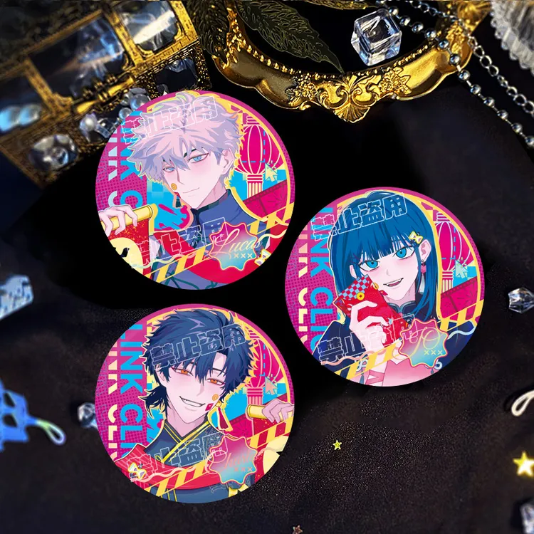 新年礼物动漫周边谷子时光代理人镭射双闪吧唧徽章陆光程小时乔苓