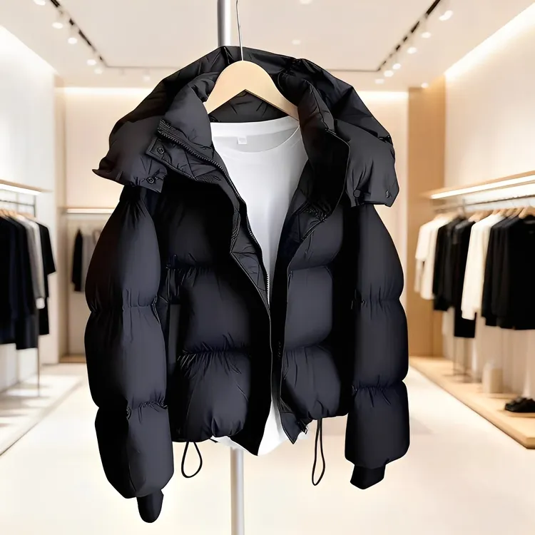 泡芙羽绒服新款白鸭绒羽绒服女短款2025冬新款韩版羽绒服女款爆款