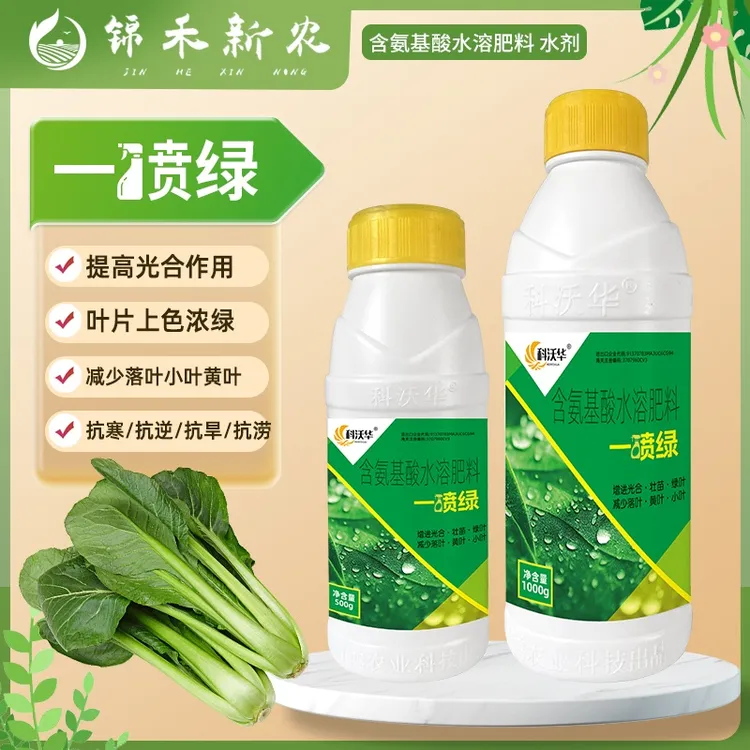 黄叶一喷绿黄叶变绿叶绿素花卉蔬菜果树微量元素通用水溶叶面肥料