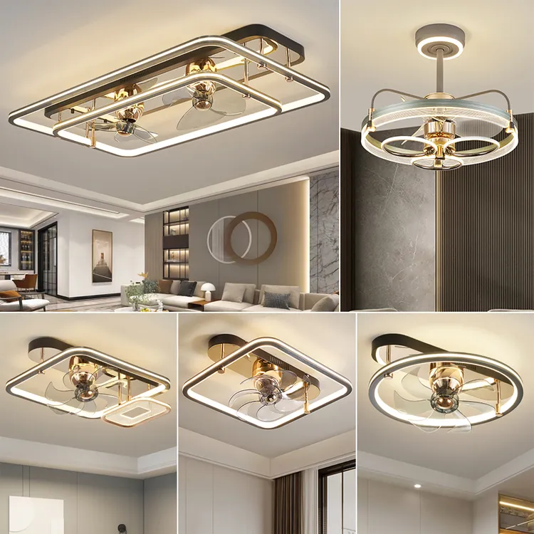 客厅主灯2025新款风扇灯高级感轻奢风大厅灯智能离线语音灯具套餐