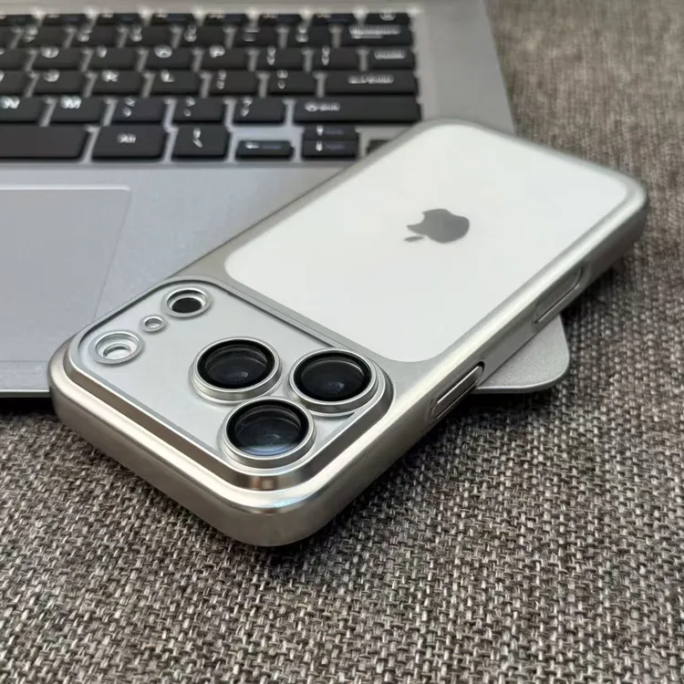 奥菲顿镜头全包适用苹果17/16电镀磨砂手机壳iPhone15PRO/13潮男