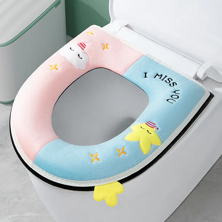 马桶垫冬季加厚2025新款家用拉链款厕所坐便器垫圈套防水四季通用