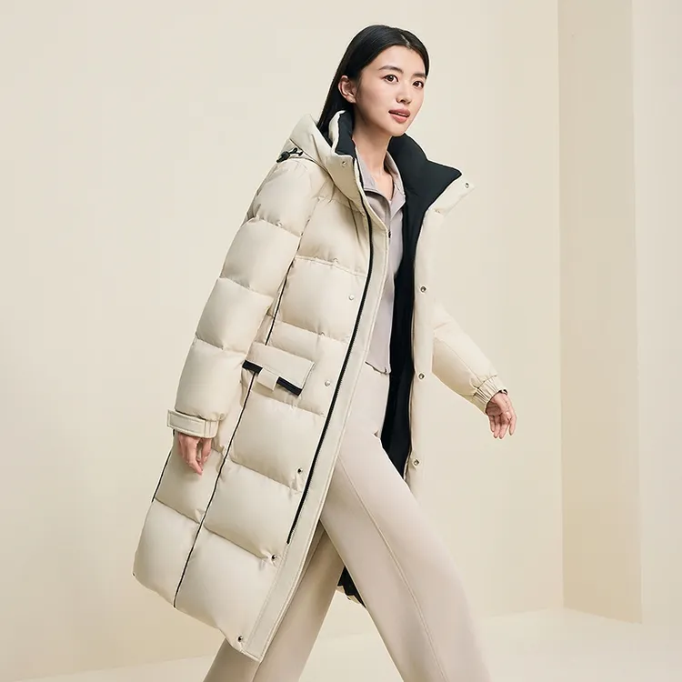 波司登25新款秋冬季男女同款长款百搭显瘦休闲时尚羽绒服外套6940