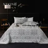 XDONGY（冬云家纺）230*250高奢柔软舒适透气 如意灰 床盖毯