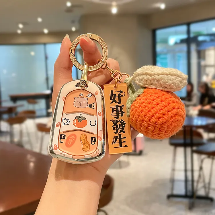 专用凯迪拉克钥匙套ct5车xt5 xt4高档xt6扣ct6CT4壳xts女atsl srx