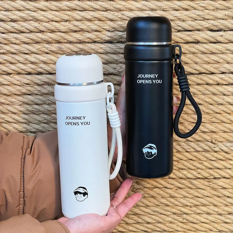 新款简约不锈钢保温杯高颜值便携大容量学生杯子泡茶水杯男女ins