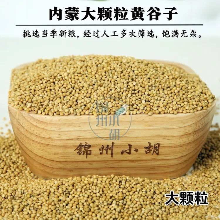 大粒黄谷子专用颗粒绿色鸟粮鸟食精品【2025】新粮鹦鹉真空包装