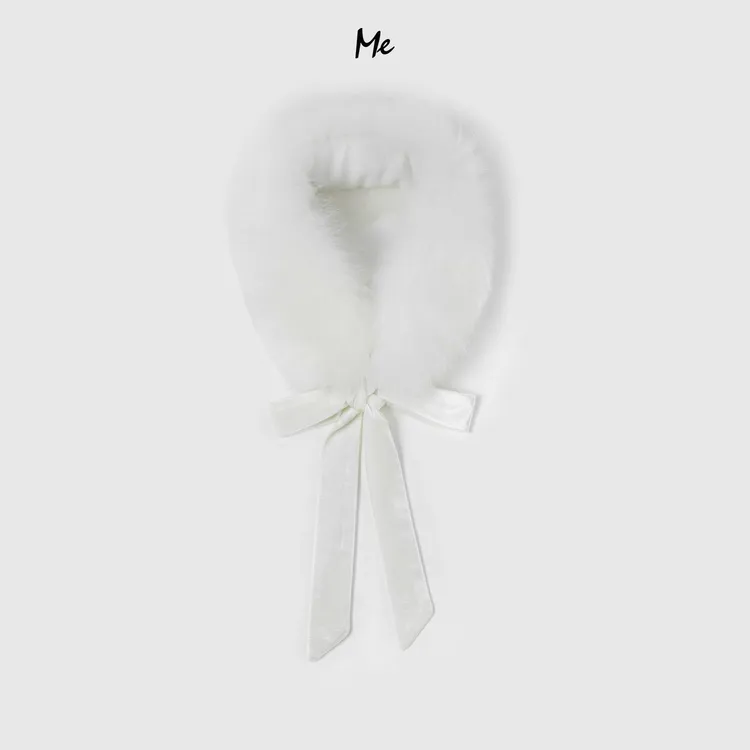 ME【雪山狐狸毛领】超长真狐狸毛护颈保暖时尚百搭休闲毛领MESA5610