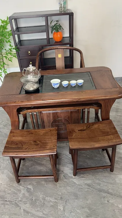 金楸檀木小茶台阳台茶桌新中式湿泡台客厅家用简约阳台茶桌推荐