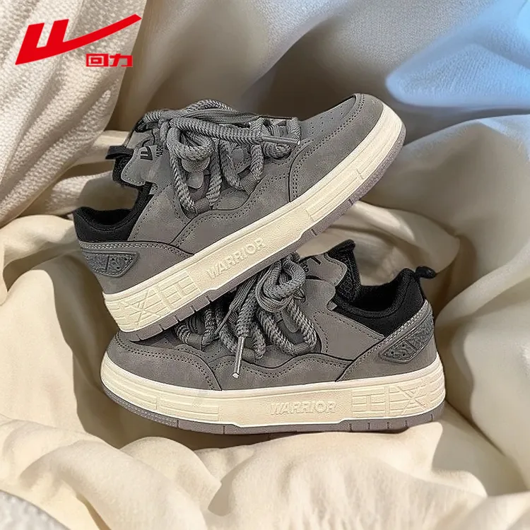 回力情侣秋秋款厚底板鞋男款2025新款潮牌高级感百搭轻便休闲鞋子