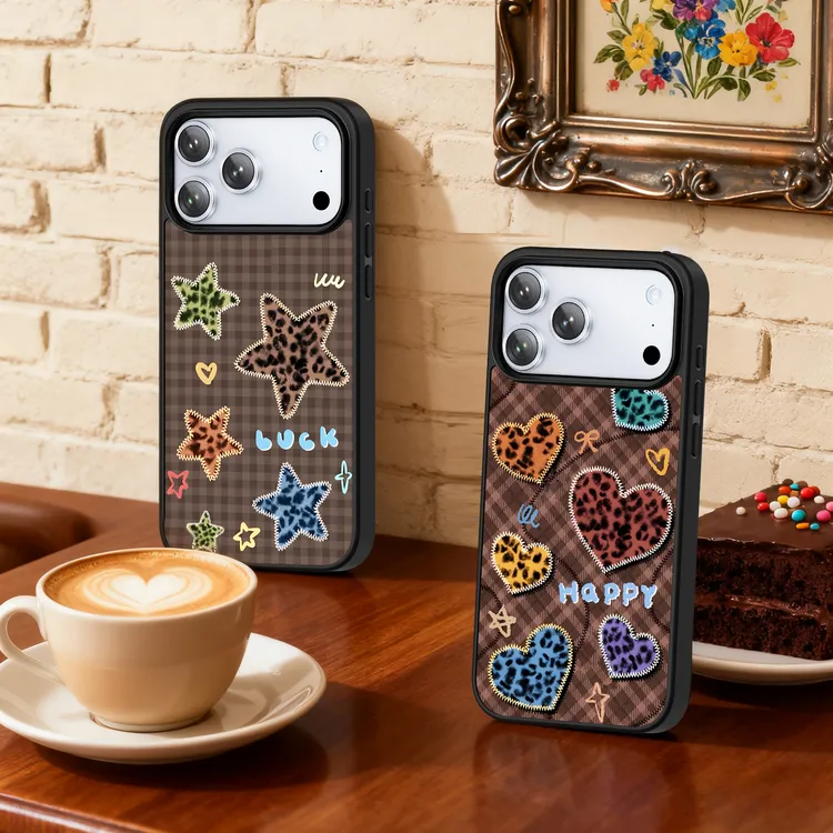 豹纹2025鎏金壳适用苹果17promax手机壳网红保护套16pro磁吸15/13