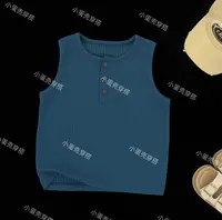 【小蛋壳】蓝色儿童夏季新款韩版百搭透气复古宽松简约