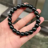 和田玉未镶嵌颈饰踏青卡10黑油