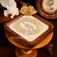 s1084【金狐】天然柠檬黄狐球水晶手串简约大气手链 多样性发其一