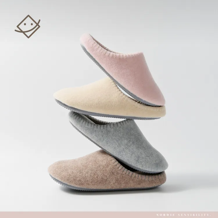 珂缔缘冬居家室内保暖防滑厚底加绒男毛绒盆底拖鞋(2238)