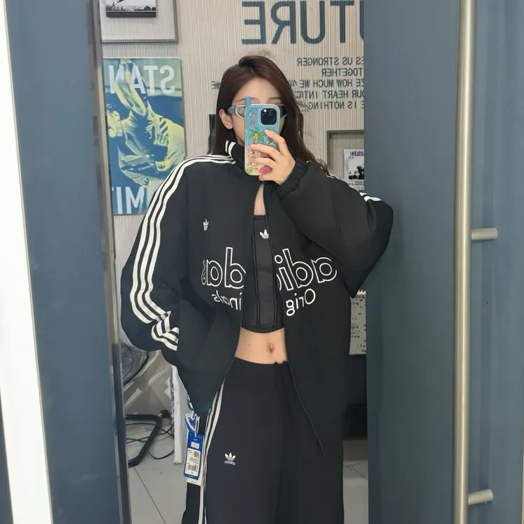 adidas M REV JKT 保暖双面穿运动宽松棉服 KS5954 