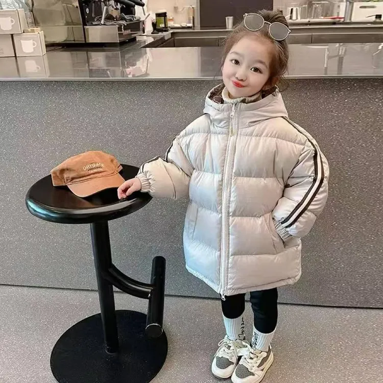 龙年户外山地系列儿童加厚加绒时尚羽绒服外套