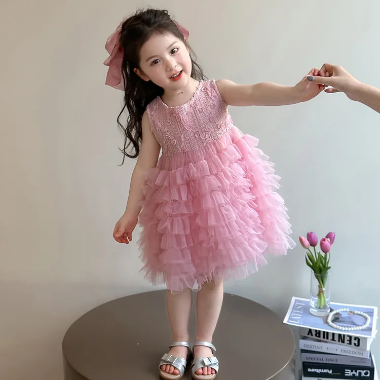 【4.9万人收藏】女童公主裙夏季2025新款儿童时尚生日礼服蛋糕裙子