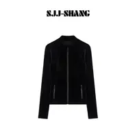 SJJ-SHANG【雾霾】极简设计款高级感定制面料立领夹克q135561p