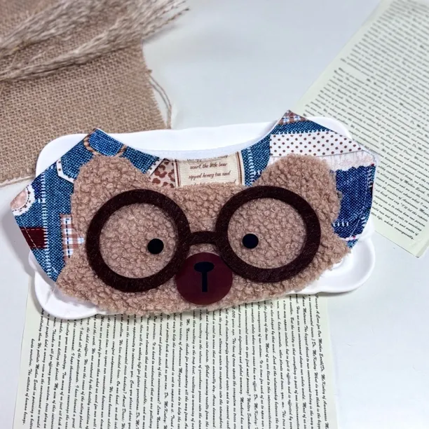 Six Pets原创宠物可爱小熊背带裤口水巾围脖围兜猫狗通用