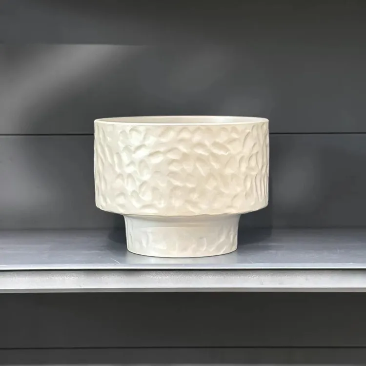 北欧简约陶瓷花盆家用高档轻奢客厅发财树大蕙兰蝴蝶兰专用大口径