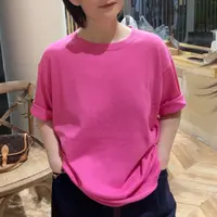 方块圆领针织短袖
