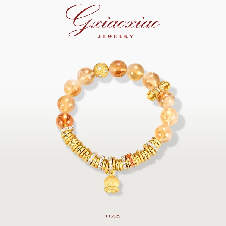 G XIAOXIAO 合成锆石手链 轻奢百搭盘缠手链 f16s29