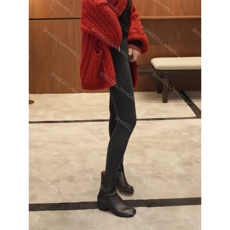 SHIIEELL【山羊绒打底裤】加厚秋冬保暖百搭显瘦连体打底裤Z0909