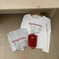 帽之都字母小猫咪T恤衫