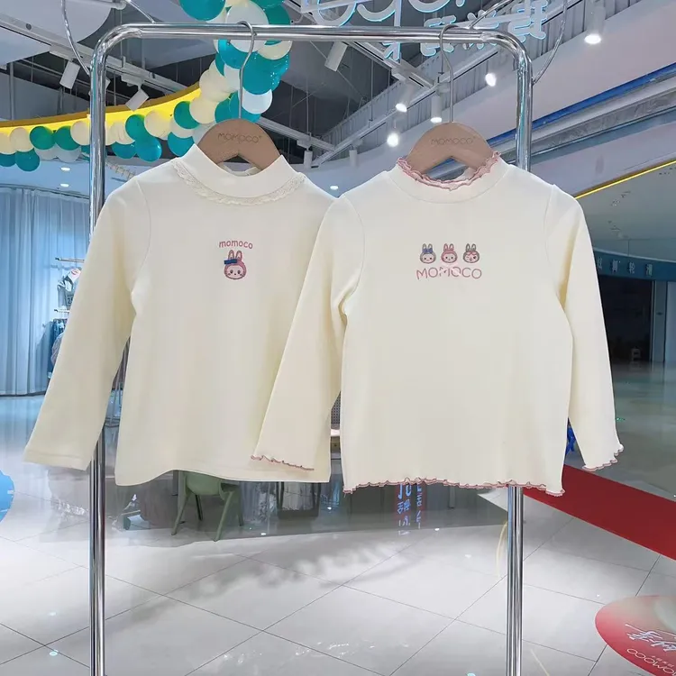 MOMOCO/玛米玛卡女童冬气可爱卡通兔子德绒打底衫77820239004&05