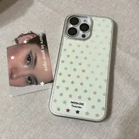 银边镜面韩ins薄荷绿星星适用苹果17promax/iPhone17pro/16手机壳