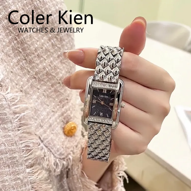 ColerKien【璀璨满天星】送女友送老婆爆款百搭防水方形时尚手表女