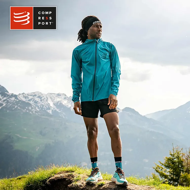 Compressport飓风夹克越野皮肤衣户外上衣10/10防风防水冲锋衣