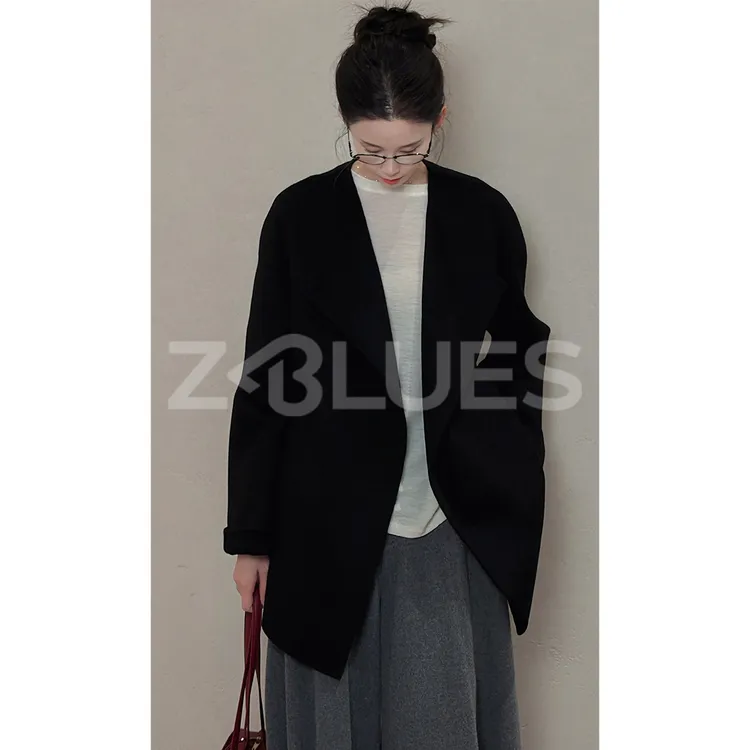 Z.blues【书卷大衣】奶油级手感100羊绒大衣YZJRFS0075