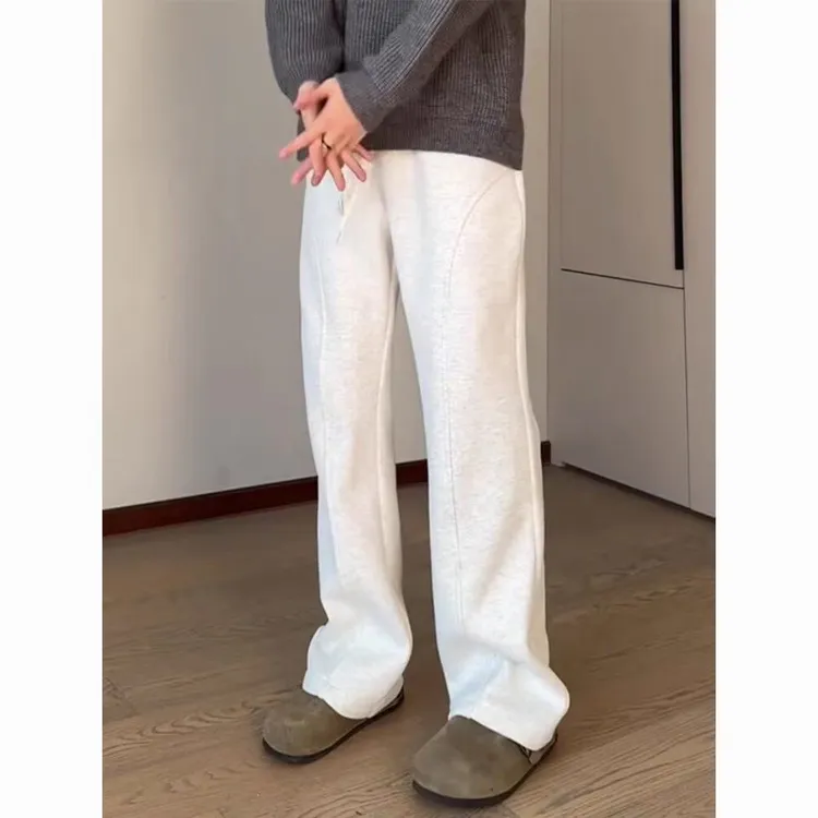 潮牌宽松直筒休闲长裤男2025春夏季新款cleanfit重磅运动大码卫裤