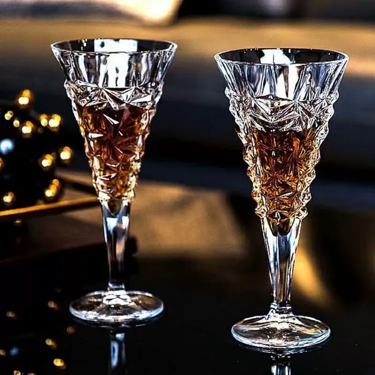 【双支装】200mL冰河时代红酒杯玻璃杯高脚杯家用无铅复古高档酒杯