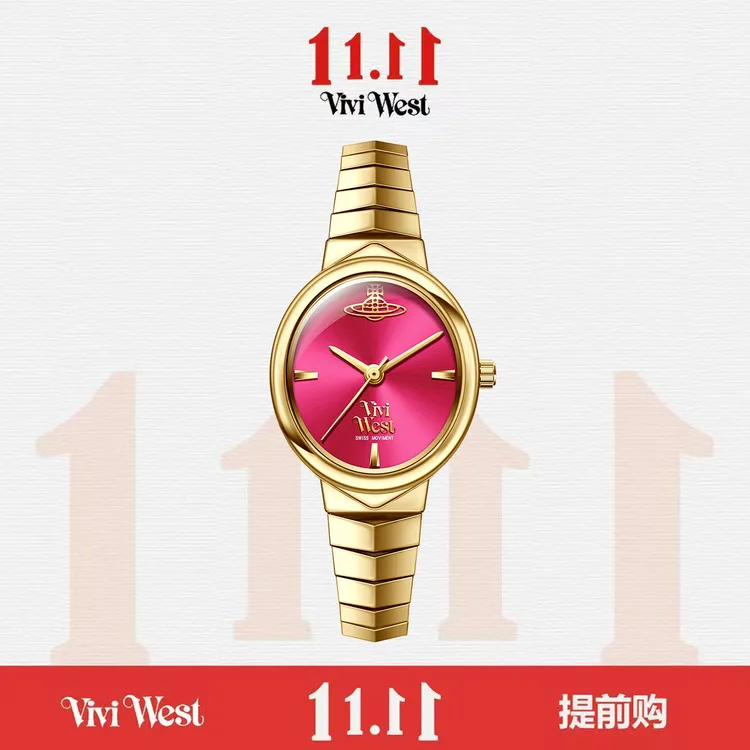 红蛇骨---双11精选气质轻奢女士小众经典精致腕表--TH2606-Y-1