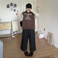 晶咕软软【松弛律动】潮流设计感秋冬假两件卫衣拼接衬衫上衣