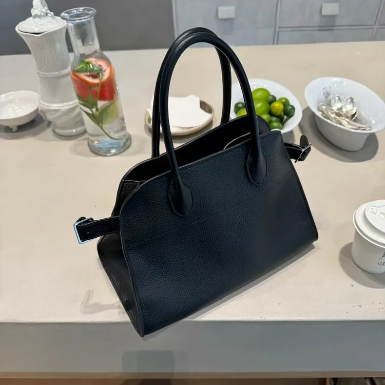 头层牛皮大容量女士通勤老钱风单肩斜挎手提包