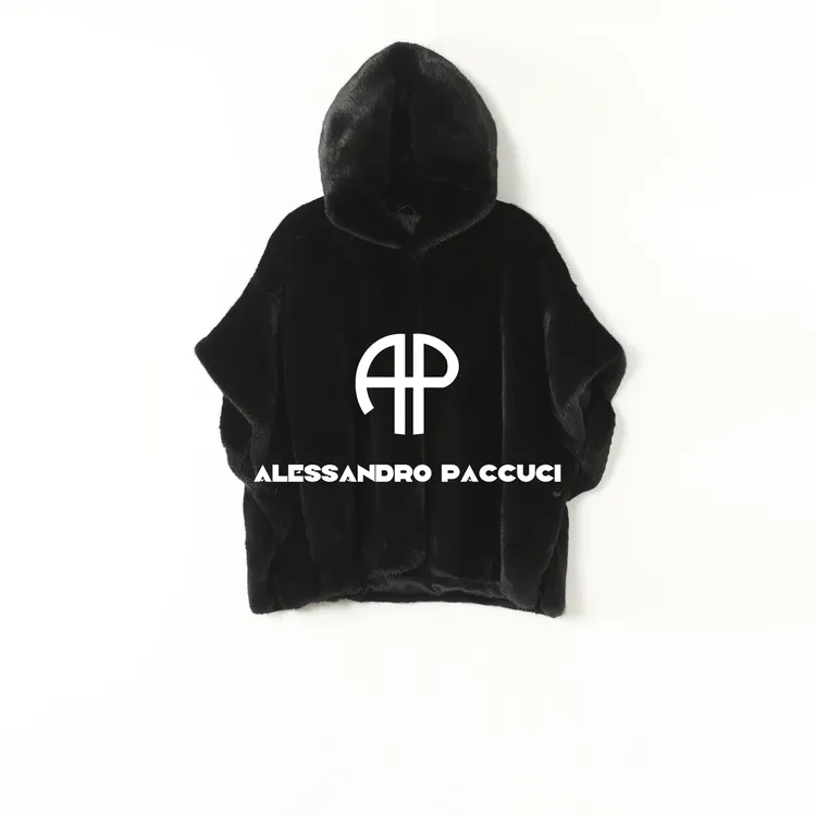 ZIMBAL✖AP洛哥54119CS【积雪】进口水貂+桑蚕丝里衬连帽皮草外套